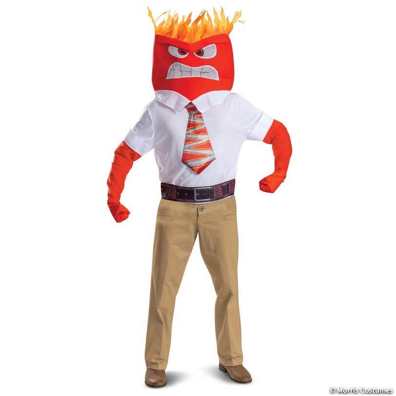 Men’s Disney/Pixar Inside Out 2 Red Anger Costume Kit - Medium 38-40
