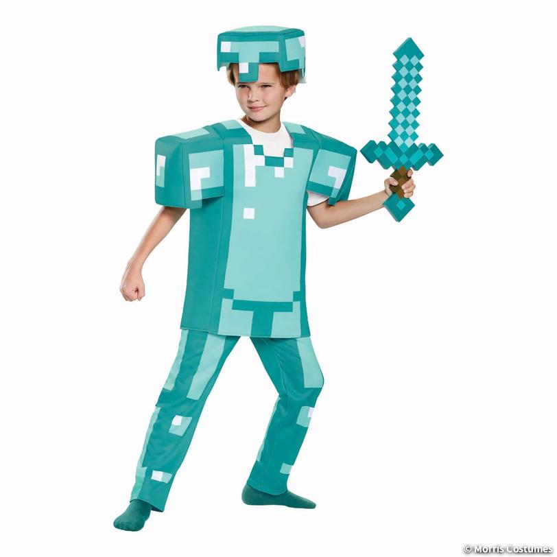 Kids Deluxe Minecraft Armor Costume - Large